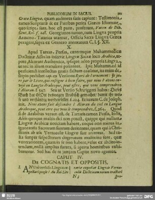 Caput IV. De Cognatis Et Oppositis