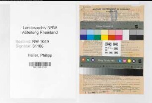 Entnazifizierung Philipp Heller , geb. 02.04.1907 (Kaufmann)