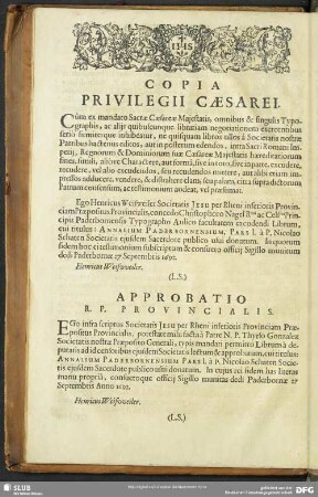 Copia Privilegii Caesarei