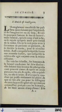 L’Amitié est intelligente.