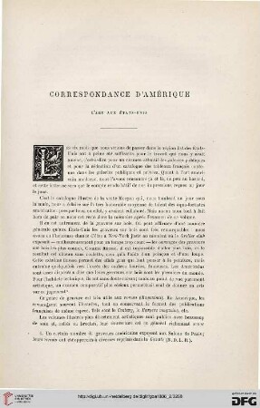 2. Pér. 34.1886: L' art aux États-Unis : correspondance d'Amérique