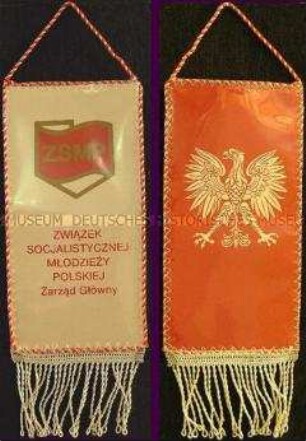 Organisationswimpel vom Bündnis der sozialistischen Jugend Polen