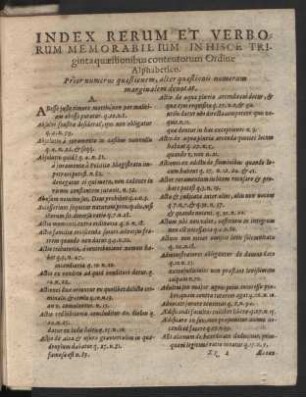 Index rerum et verborum memorabilium