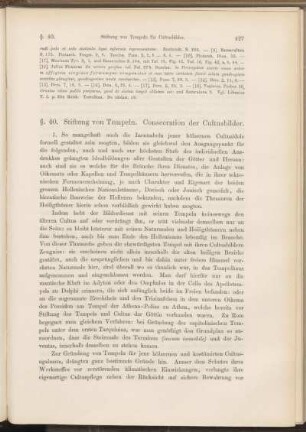 §. 40. Stiftung von Tempeln. Consecration der Cultusbilder.