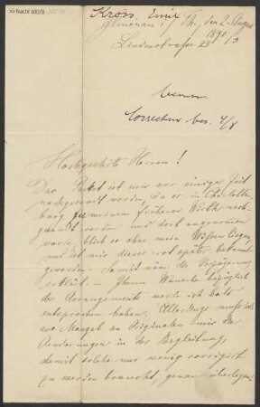 Brief an B. Schott's Söhne : 02.08.1891