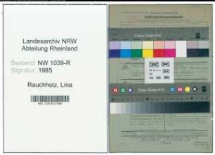 Entnazifizierung Lina Rauchholz , geb. 19.01.1895 ()