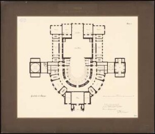 Theater auf dem Lützowplatz, Berlin: Grundriss des 2. Ranges 1:150
