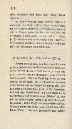 l) Der Spieler, Schauspiel von Iffland
