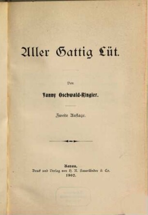 Aller Gattig Lüt