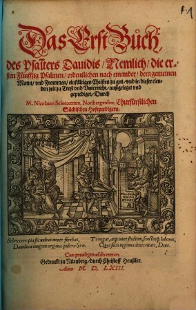 Das ... Buch, des Psalters Dauidis, 1