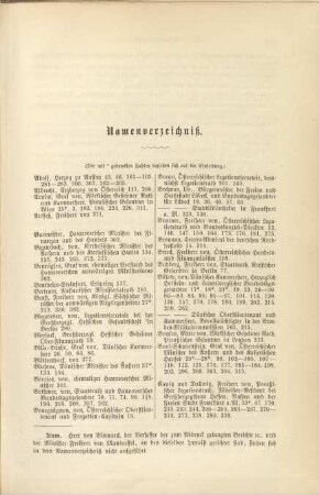 Namensverzeichnis.
