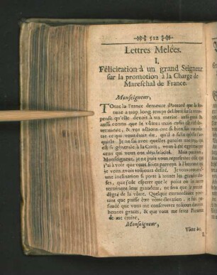 Lettres Melées. - Vermischte Schreiben. [I. - LII.]