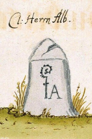 Bad Herrenalb CW, Kloster (Stromberger Forst, Marksteinzeichen I)