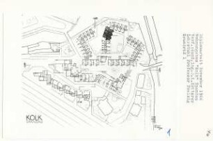Wohnungsbau [Kolk], Berlin-Spandau (Diplomarbeit bei Peter Poelzig): 1. Grundriss 1: 200