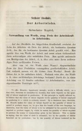 Sechster Abschnitt. Der Arbeitslohn.