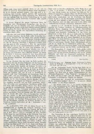346-347 [Rezension] Brockelmann, Carl, Hebräische Syntax