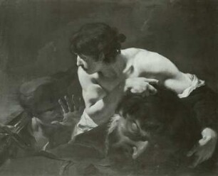 David mit dem Haupte Goliaths