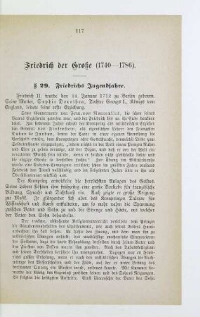 Friedrich der Große (1740-1786)