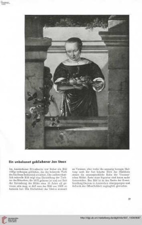 53: Ein unbekannt gebliebener Jan Steen
