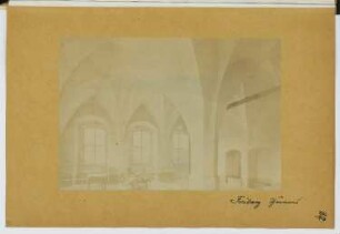 Thümerei, Freiberg: Innenansicht (aus: Skizzen- und Fotoalbum 17)
