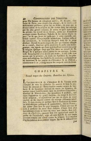 40-65, Chapitre V