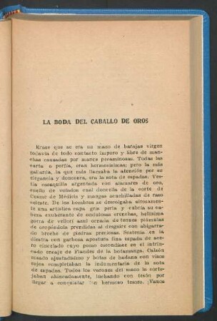La boda del Caballo de Oros