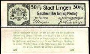 Lingen 50 Pfennig