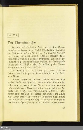 11. Bild: Der Ozeandampfer