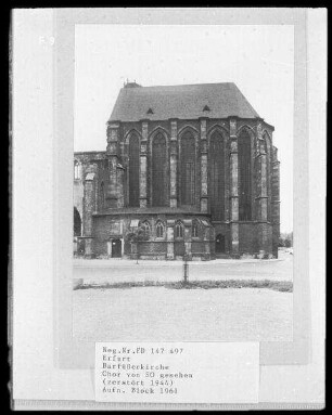 Barfüßerkirche, Chor von Südosten