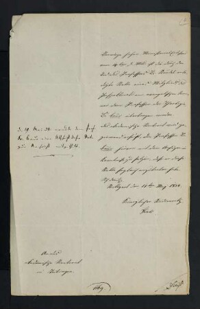 Inspektorat Baur 1837-1838