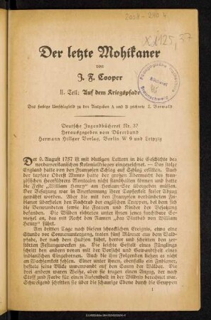 Auf dem Kriegspfade