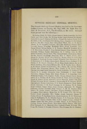 Seventh Ordinary General Meeting: The Northern Territory of South Australia. By Thomas Harry, Esq.