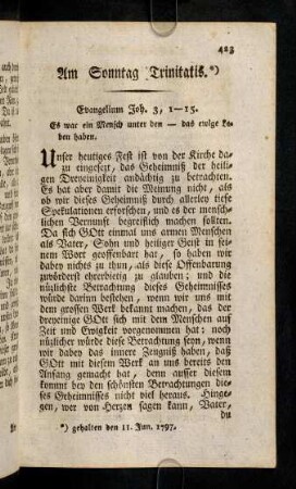 423-434, Am Sonntag Trinitatis