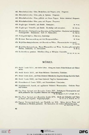 Möbel (Nr. 477-489)
