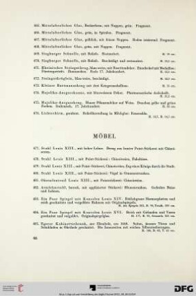 Möbel (Nr. 477-489)