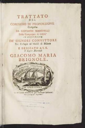 Trattato del compasso di proporzione