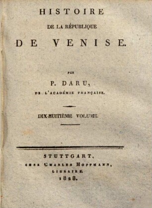 Histoire de la République de Venise, 18