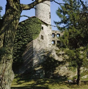 Bornhagen. Burg Hanstein. Palas und Hauptturm