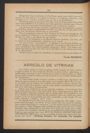 Arreglo de vitrinas