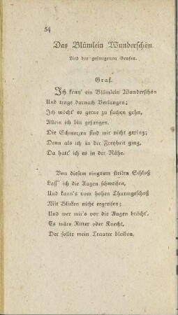 Das Blümlein Wunderschön