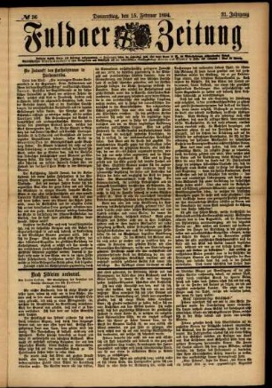 Ausgabe vom Donnerstag, den 15. Februar 1894.