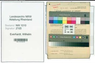 Entnazifizierung Wilhelm Everhardt , geb. 03.01.1904 (Kunsthaendler)