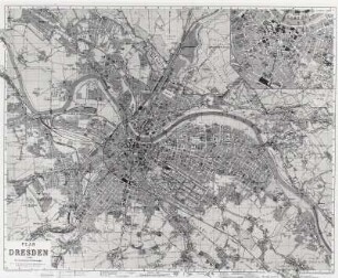 Plan von Dresden, um 1935 (ca. 1:15 000)
