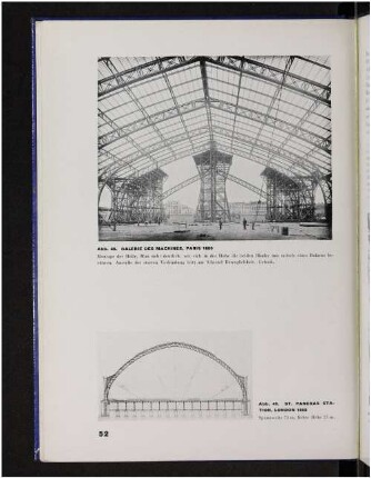 Abb. 48. Galerie des Machines, Paris 1889. Abb. 49. St. Pancras Station, London 1868