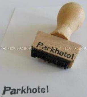Stempel "Hotel Parkhotel"