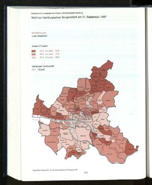 Wahlbeteiligung in den Stadtteilen