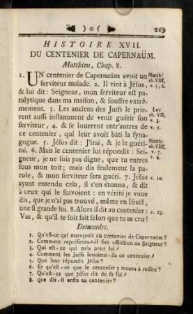 269-273, Histoire XVII - XVIII