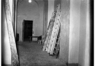 bauarbeiten im Speisesaal des Pergamonmuseums