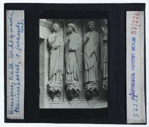 Amiens, Kathedrale Notre Dame : Westfassade, Marienportal, rechtes Gewände