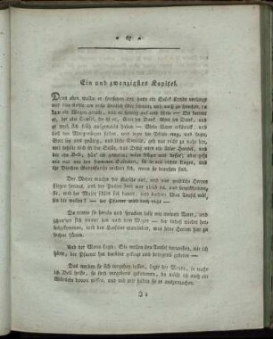 Ein und zwanzigstes Kapitel. - Dreißigstes Kapitel.